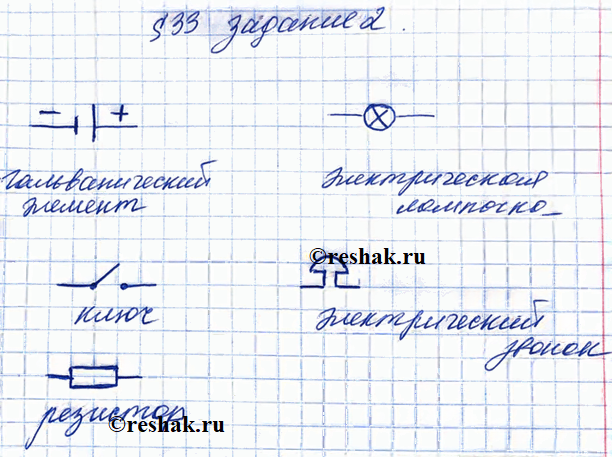 Иллюстрация к решению «§33 ГДЗ Рабочая тетрадь Перышкин 8 класс (Физика)», 2