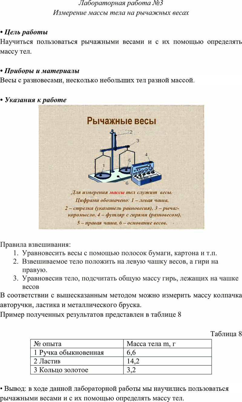 Иллюстрация к решению «Лабораторная работа №3 ГДЗ Перышкин 7 класс (Физика)», 1